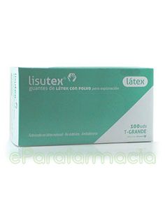 GUANTES LATEX LISUTEX PARA EXPLORACION 100 U T-G