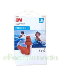 TAPONES OIDOS PROTECCION AUDITIVA TPE 3M AQUAFIT JUNIOR 2 U