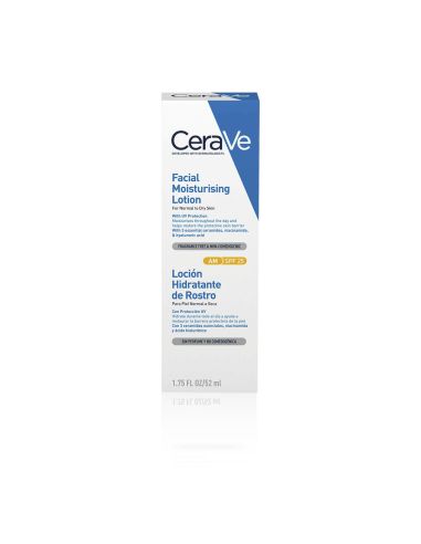 CERAVE LOCION HIDRATANTE DE ROSTRO SPF 25  1...
