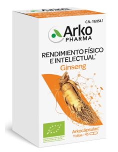 ARKOPHARMA GINSENG  48 CAPSULAS