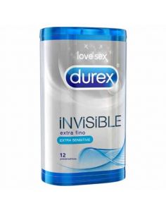 DUREX INVISIBLE EXTRA SENSITIVO 12 UNIDADES